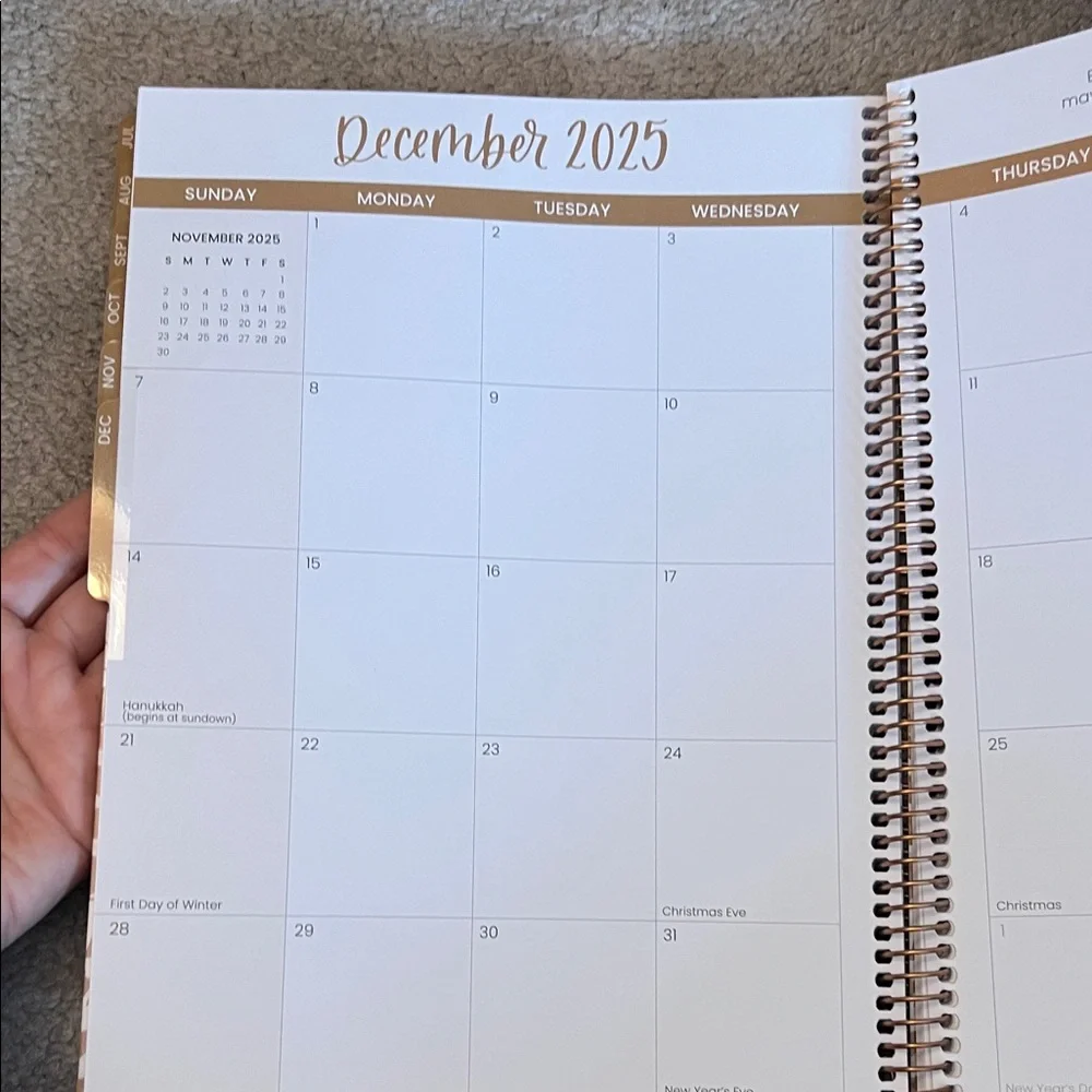 Bloom Daily Planner - Tan leopard 2025-2026